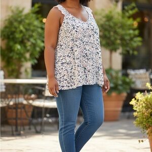 Floral Sleeveless Top